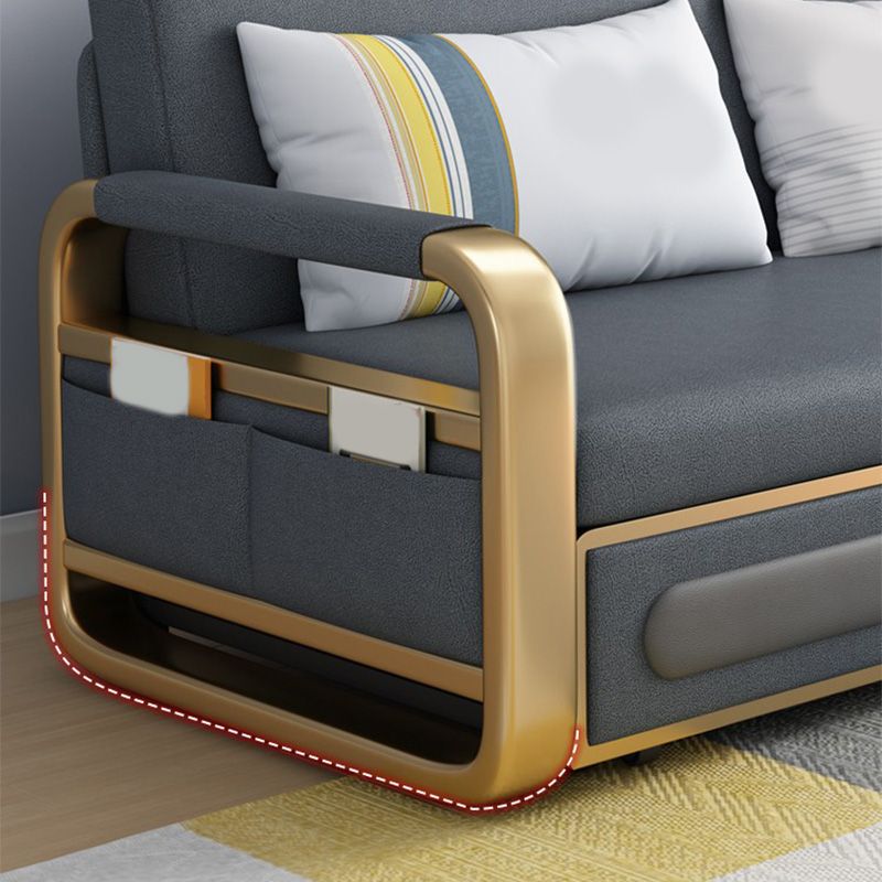 Convertible Futon Sofa Bed Tight Back Faux Leather Settee Loveseat Clearhalo 'furn' 'furn_sofas' 'Furniture' 'furniture_sofas' 'kitchen' 'kitchen_sofas' 'Living Room Furniture' 'Sofa' 'sofas' 1200x1200_41a53af7-81a2-4ec9-ba54-0ed5fb38b687