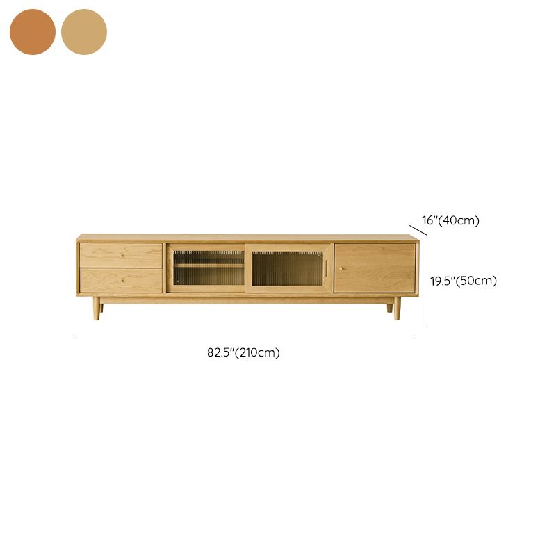 Scandinavian Media Console Wooden TV Media Console with Drawers Clearhalo 'furn' 'furn_tv_stands_entertainment_centers' 'Furniture' 'Living Room Furniture' 'TV Stands & Entertainment Centers' 'TV Stands & Media Storage Furniture' 'tv_stands_entertainment_centers' 1200x1200_41a5cb1d-b311-4b3c-9614-cc8946fbc0b4
