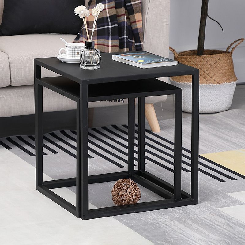 Frame 2 Nesting Coffee Table Mid-Century Metal Square Cocktail Table Clearhalo 'Coffee & Accent Tables' 'Coffee Tables' 'coffee_tables' 'furn' 'furn_coffee_tables' 'Furniture' 'Living Room Furniture' 1200x1200_41a75646-46c2-4c79-bcbe-78e8306180c5