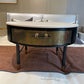 17"H Glam Cocktail Table Storage Round 4 Legs Stone Coffee Table Clearhalo 'Coffee & Accent Tables' 'Coffee Tables' 'coffee_tables' 'furn' 'furn_coffee_tables' 'Furniture' 'Living Room Furniture' 1200x1200_41a8cb11-19ac-48d3-9463-2ff74929bdc0