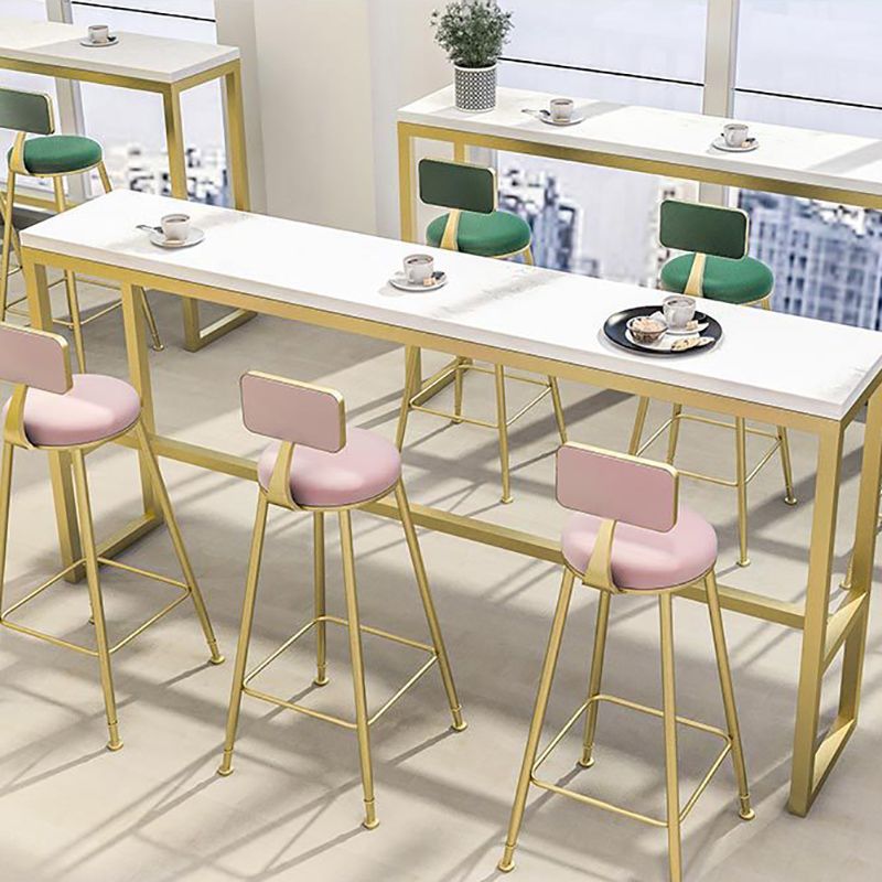 Upholstered Counter Stool Glam Style Low Back Bar Stool with Gold Frame Clearhalo 'Bar Furniture' 'Bar Stools' 'bar_stools' 'furn' 'furn_bar_stools' 'Furniture' 'Kitchen & Dining Furniture' 1200x1200_41ae1371-e006-4d7e-82da-f664a339344a