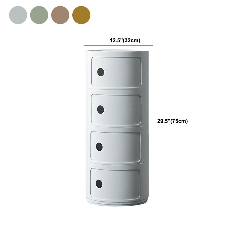 Dia 12.6-Inch Contemporary Plastic Bedside Cabinet 2/3/4-door Nightstand Clearhalo 'Bedroom Furniture' 'furn' 'furn_night_stand' 'Furniture' 'night_stand' 'Nightstands' 1200x1200_41afdb0d-d46f-464c-8dd2-e6dd19e9e5be