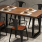 Brown Solid Wood Furniture with Chairs 1/2/3/5 Pcs Industrial Dinette Set Clearhalo 'Dining Room Sets' 'Dining Tables & Seating' 'dining_room_set' 'furn' 'furn_dining_room_set' 'Furniture' 'Kitchen & Dining Furniture' 1200x1200_41afecfc-6017-4c5d-81c3-eb5fe8727792
