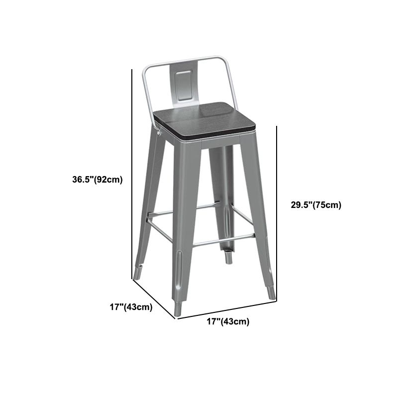 1/3/4 Pieces Industrial Bar Stool and Table Set Silver Iron Bar Set Clearhalo 'Bar Furniture' 'furn' 'furn_home_bar_bar_sets' 'Furniture' 'Home Bars & Bar Sets' 'home_bar_bar_sets' 'Kitchen & Dining Furniture' 1200x1200_41b3821c-1bec-4cd6-b6b2-88eca3998402
