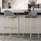 Modern Style Bar-stool Sled Iron Legs Round Leather Seat with Footrest for Kitchen Bar Clearhalo 'Bar Furniture' 'Bar Stools' 'bar_stools' 'furn' 'furn_bar_stools' 'furniture_bar_stools' 'Kitchen & Dining Furniture' 'kitchen&dining_furn' 'kitchen' 'kitchen_furn' Furniture' 1200x1200_41b3825e-7292-4267-8ba3-2841048996cc