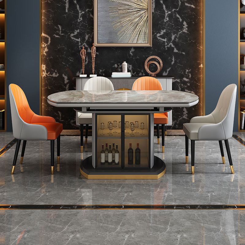 5/7 piezas silla de comedor contemporánea y mesa para el hogar