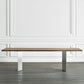 Rectangle Wood Color Dining Table Solid Wood Table Luxury with Double Pedestal Clearhalo ' dining_table' 'Dining Tables & Seating' 'Dining Tables' 'furn' 'furn_dining_table' 'Furniture' 'furniture_dining_table' 'Kitchen & Dining Furniture' 'kitchen&dining_furn' 'kitchen' 'kitchen_dining_table' 1200x1200_41b4586d-8fc1-4407-9fd3-cd5b606e7481
