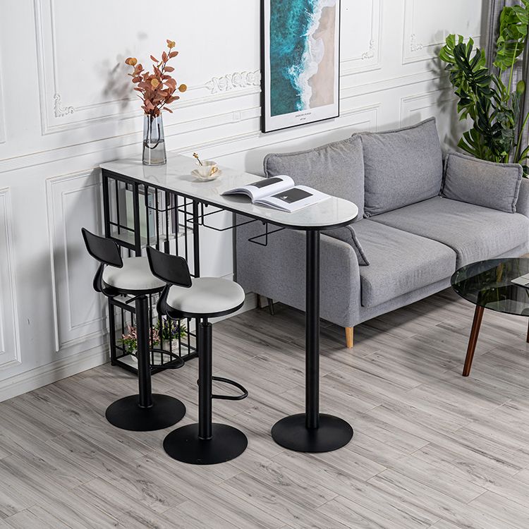 1/3 pièces Counter Height Pub Set Contemporary Oval for Living Room