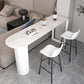 Ensemble de Table de Bar moderne 1/3 pièces, Table de comptoir en pierre avec tabourets pour salon