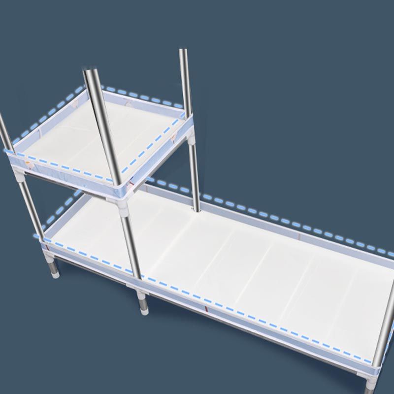 Armadio per la camera da letto in metallo moderno con armadio in metallo con ripiani
