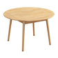 Contemporary Round Dining Table Rubberwood Solid Wood Table with 4 Legs for Dining Room Clearhalo ' dining_table' 'Dining Tables & Seating' 'Dining Tables' 'furn' 'furn_dining_table' 'Furniture' 'furniture_dining_table' 'Kitchen & Dining Furniture' 'kitchen&dining_furn' 'kitchen' 'kitchen_dining_table' 1200x1200_41b9b85f-9e88-470b-9408-ca3fcf6e4e84
