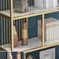 Contemporary Etagere Bookshelf Iron Frame White Manufactured Wood Shelf Bookcase Clearhalo 'Bookcases' 'furn' 'furn_bookcases' 'Furniture' 'furniture_bookcases' 'Office Furniture' 1200x1200_41bb4215-a4d3-472c-8257-5742d08e8d60