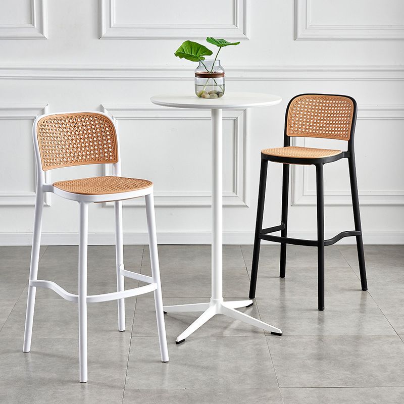 Plastic Scandinavian Kitchen Dining Room Armless Stool Low Back Bar Stool Clearhalo 'Bar Furniture' 'Bar Stools' 'bar_stools' 'furn' 'furn_bar_stools' 'furniture_bar_stools' 'Kitchen & Dining Furniture' 'kitchen&dining_furn' 'kitchen' 'kitchen_furn' Furniture' 1200x1200_41bba895-7533-4896-a0ab-d9acaddcd098