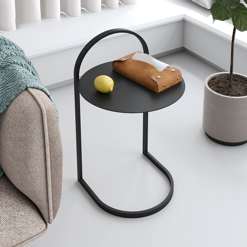 Mesa moderna de la mesa de acento redondo de la mesa nocturna para el dormitorio, 14 "W