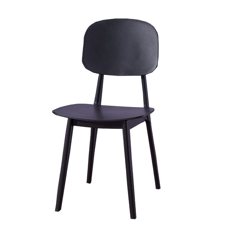 Contemporary Open Back Chair Plastic Dining Side Chair for Home Clearhalo 'Dining Chairs' 'Dining Tables & Seating' 'dining_chair' 'furn' 'furn_dining_chair' 'Furniture' 'furniture_dining_chair' 'Kitchen & Dining Furniture' 1200x1200_41bd1afc-92ec-41fa-9441-796889dbb3e8