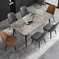 Modern Rectangle 1/2/5/7 Pieces Dining Set Stone Top Legs Indoor Dinette Set Clearhalo 'Dining Room Sets' 'Dining Tables & Seating' 'dining_room_set' 'furn' 'furn_dining_room_set' 'Furniture' 'Kitchen & Dining Furniture' 1200x1200_41bd2a4e-aa03-48f4-a618-cccbd10734a4