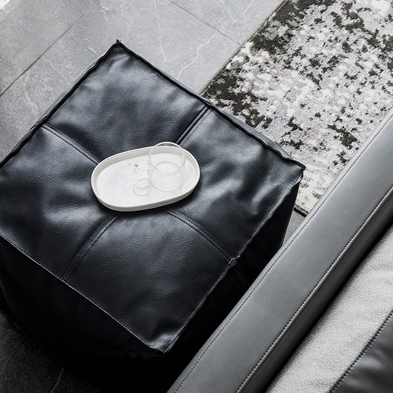 Modern Square Pouf Leather Water Resistant Pouf for Living Room Clearhalo 'furn' 'furn_ottomans_poufs' 'Furniture' 'Living Room Furniture' 'Ottomans & Poufs' 'ottomans_poufs' 1200x1200_41bd7102-7b57-4dd3-8f02-401ea0265582