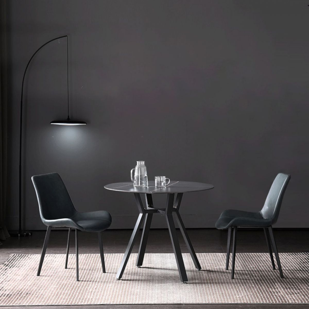 Modern Style Sintered Stone Dining Room Table Round Table with Metal Base Clearhalo ' dining_table' 'Dining Tables & Seating' 'Dining Tables' 'furn' 'furn_dining_table' 'Furniture' 'furniture_dining_table' 'Kitchen & Dining Furniture' 'kitchen&dining_furn' 'kitchen' 'kitchen_dining_table' 1200x1200_41be56b3-3bbc-4472-8a28-91f2a1ef718a