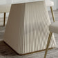 Ensemble de table rectangulaire en pierre frittée de style Glam nordique, ensemble de 1/4/5/7 pièces