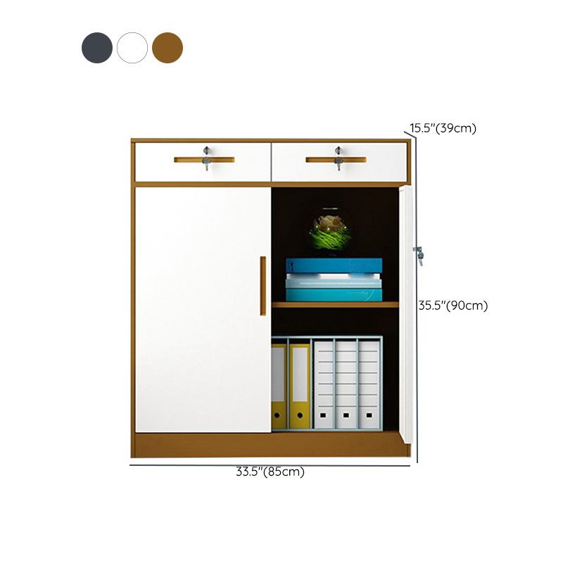 Vertica Metall -Aktenschrank moderner Farbblock -Aktenschrank für Büro