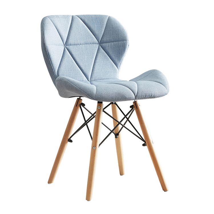 Modern Indoor-Outdoor Wood Chair Dining Room Armless Wingback Side Chair Clearhalo ' kitchen&dining_furn' 'Dining Chairs' 'Dining Tables & Seating' 'dining_chair' 'Furniture' 'furniture_dining_chair' 'Kitchen & Dining Furniture' 'kitchen' 1200x1200_41c23ebc-5e67-4b41-8213-0382e2c2208e