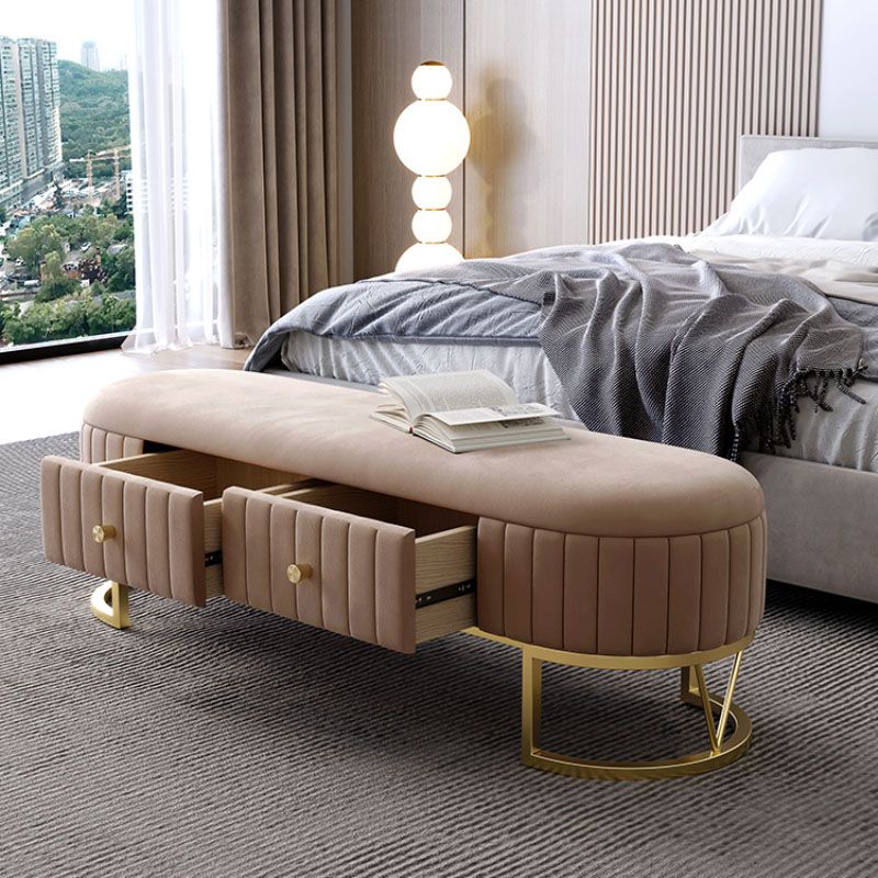 Glamspolsterte Sitzbank Eingangs- und Schlafzimmerbank, 18 "W.