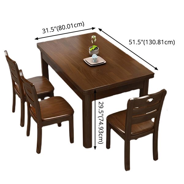 Traditional Standard Solid Wood Top Dining Room Set of Rectangle Shape for Kitchen Table Set Clearhalo 'Dining Room Sets' 'Dining Tables & Seating' 'dining_room_set' 'furn' 'furn_dining_room_set' 'Furniture' 'furniture_dining_room_set' 'Kitchen & Dining Furniture' 'kitchen&dining_furn' 'kitchen' 1200x1200_41c4a3dc-d176-4a2b-abc6-05a19b16887e