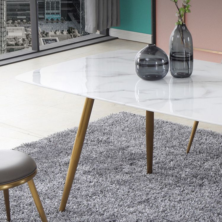 Modern 1/4/5/7 Pieces Furniture Sintered Stone Dining Set for Kitchen with Metal Legs Clearhalo 'Dining Room Sets' 'Dining Tables & Seating' 'dining_room_set' 'furn' 'furn_dining_room_set' 'Furniture' 'furniture_dining_room_set' 'Kitchen & Dining Furniture' 'kitchen&dining_furn' 'kitchen' 1200x1200_41c555ca-6ac1-4d09-a10a-c03448bbf4e5