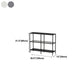 Modern Bookcase Metal Open Back Etagere Bookshelf for Home Office