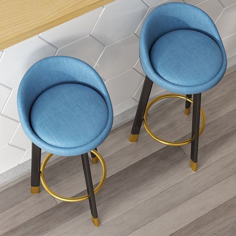 Modern Home Low Back Barstool Matte Finish Upholstered Stools Clearhalo 'Bar Furniture' 'Bar Stools' 'bar_stools' 'furn' 'furn_bar_stools' 'Furniture' 'Kitchen & Dining Furniture' 1200x1200_41c6a743-8abb-4b36-bc3b-0ae00cc1ade9