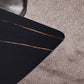Sintered Stone Rectangular Dining Table Contemporary with Four Legs Base Table in Black Clearhalo ' dining_table' 'Dining Tables & Seating' 'Dining Tables' 'Furniture' 'furniture_dining_table' 'Kitchen & Dining Furniture' 'kitchen&dining_furn' 'kitchen' 'kitchen_dining_table' 1200x1200_41c7825b-d488-4db2-8c0e-09abc31bc74a