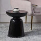 15.75" W x 15.75"D  x 17.72" H Side End Table Round Pedestal Side Table