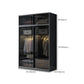 Contemporary Wood and Tempered Glass Wardrobe Freestanding Wardrobe Armoire without Light Clearhalo 'Armoires & Wardrobes' 'armoires_wardrobes' 'Bedroom Furniture' 'furn' 'furn_armoires_wardrobes' 'Furniture' 1200x1200_41c9244e-1db0-4da0-96a5-fcb4ad2cf4bd