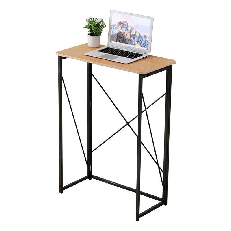 黄色の現代的な木材スタンディングデスク折りたたみ長方形のライティングデスク