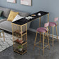 Glam Style Bar Table Artificial Marble Pub Table with Shelf for Living Room, Only Table Clearhalo 'Bar Furniture' 'Bar Tables' 'bar_tables' 'furn' 'furn_bar_tables' 'Furniture' 'furniture_bar_tables' 'Kitchen & Dining Furniture' 1200x1200_41d03d63-b713-454d-ba81-9dc305b13b87