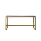 Mesa de comedor Glam Pub con tapa de madera maciza para sala de estar