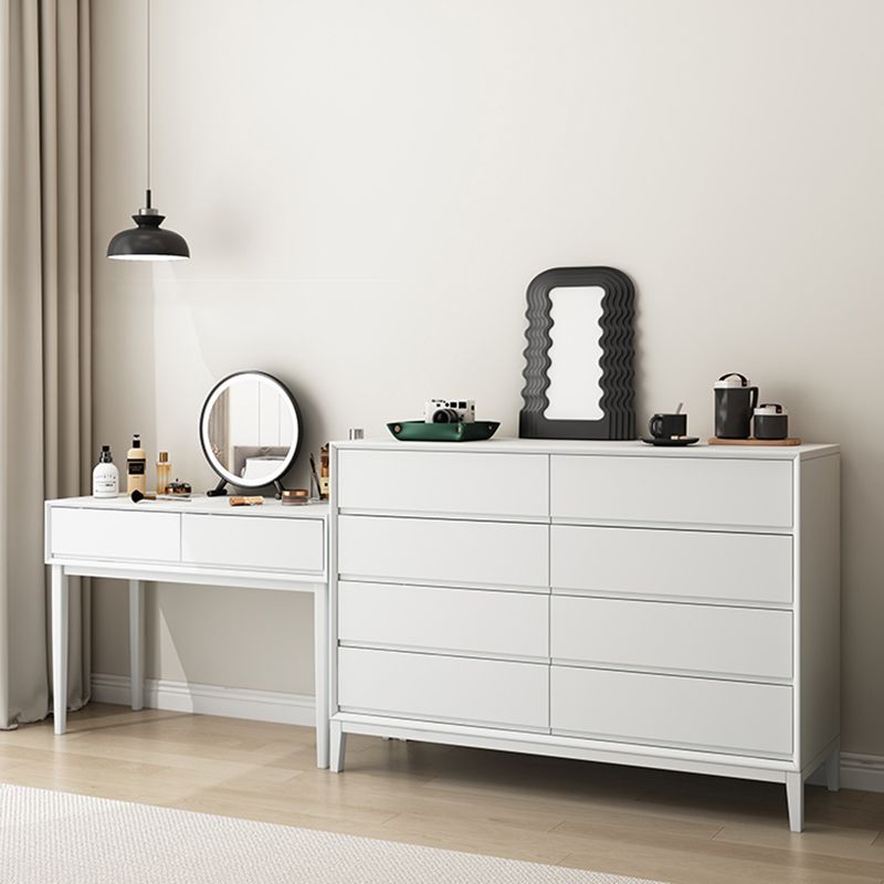 Modern Dresser Solid Wood Storage Chox Profirer con 8 cajones