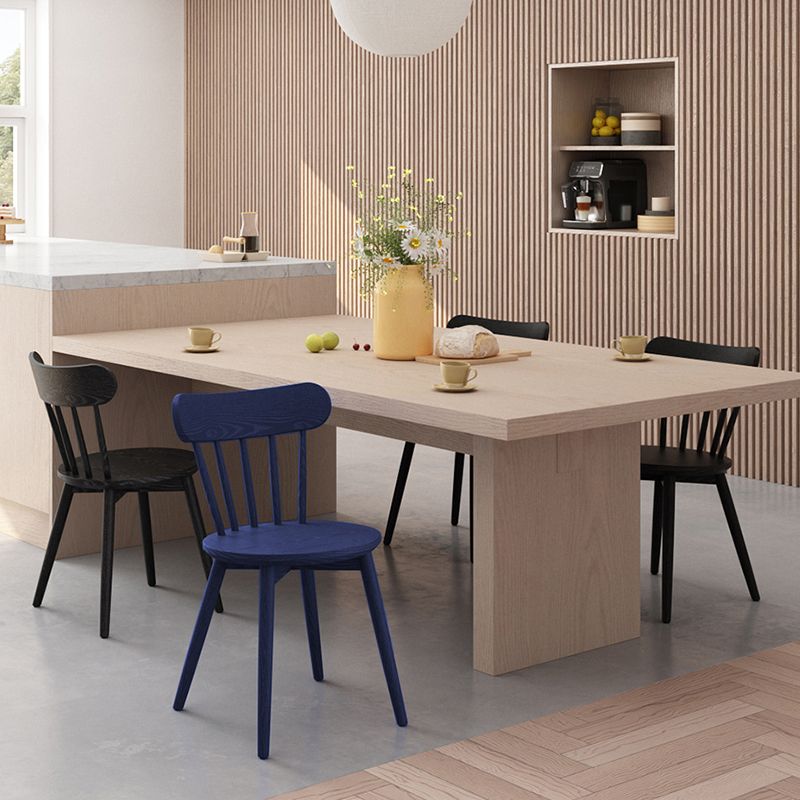 Zeitgenössischer Massivholz Windsor Essstuhl für Esszimmer