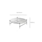 Contemporary Round Coffee Table with Glass Top and Steel Legs in Clear Clearhalo 'Coffee & Accent Tables' 'Coffee Tables' 'coffee_tables' 'furn' 'furn_coffee_tables' 'Furniture' 'Living Room Furniture' 1200x1200_41d2d784-51a1-4a5d-a901-1129da0f728b