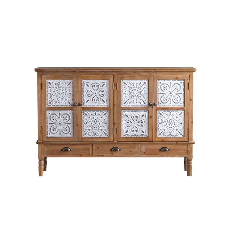 Farmhouse Sideboard Solid Wood Storage Sideboard Buffet with Doors for Dining Room Clearhalo 'buffet_sideboard' 'Buffets & Sideboards' 'furn' 'furn_buffet_sideboard' 'Furniture' 'Kitchen & Dining Furniture' 1200x1200_41d2db2b-9854-43f3-9ce4-a5890edaae82