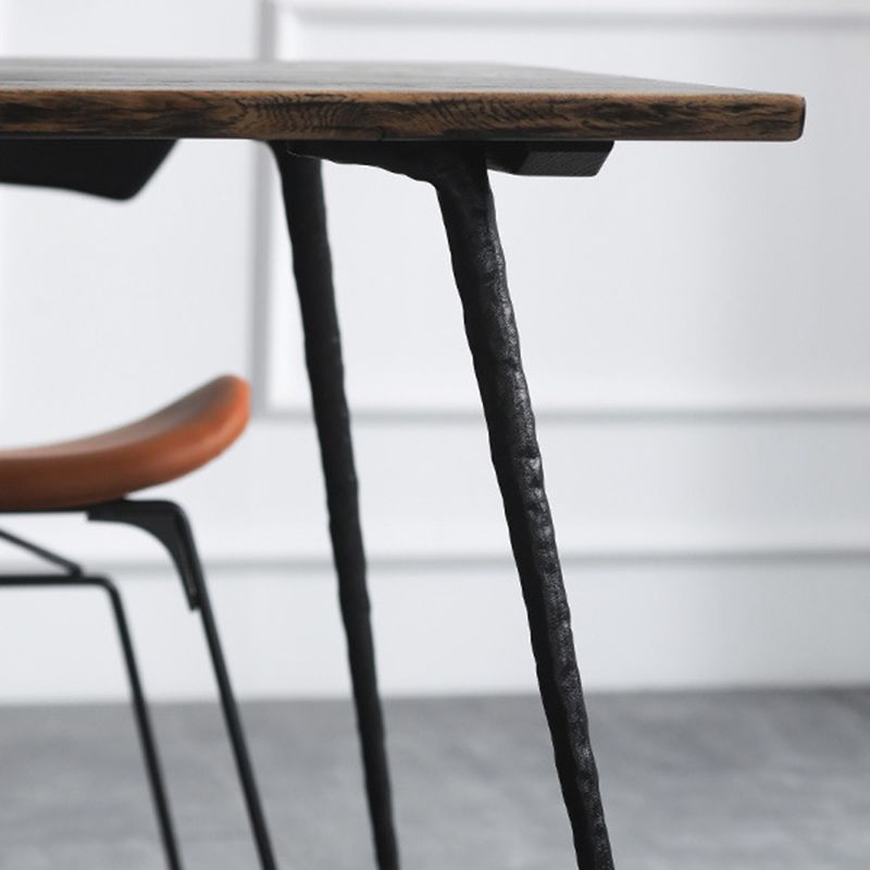 Industrial 1/5 Pieces Dining Set Rectangle Oak Wood Dining Table for Dining Room Clearhalo 'Dining Room Sets' 'Dining Tables & Seating' 'dining_room_set' 'furn' 'furn_dining_room_set' 'Furniture' 'Kitchen & Dining Furniture' 1200x1200_41d4cdd8-3422-4321-9d56-b5d8d61d7ad9