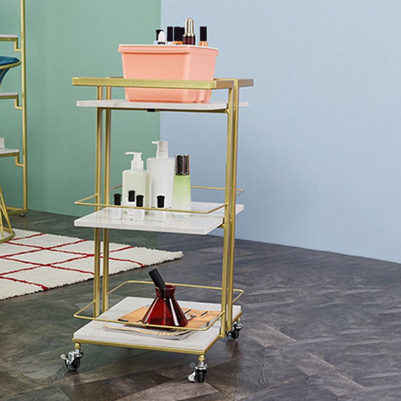 29.92" High Modern Prep Table Rolling Metal Prep Table for Home