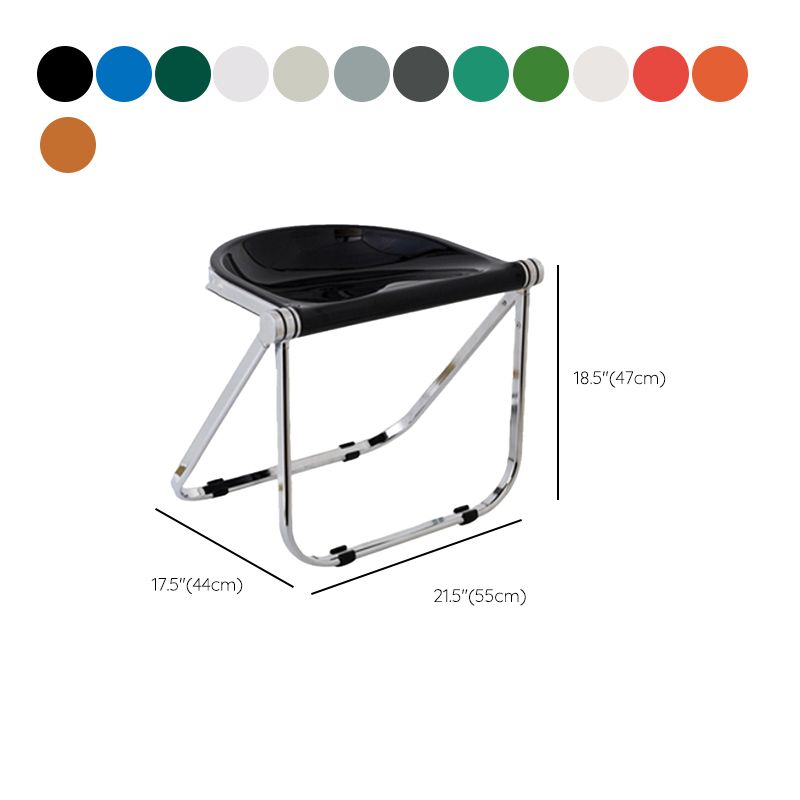 Modern Style Dining Chair Plastic Folding Side Chair for Dining Room Clearhalo 'Dining Chairs' 'Dining Tables & Seating' 'dining_chair' 'furn' 'furn_dining_chair' 'Furniture' 'Kitchen & Dining Furniture' 1200x1200_41d506d8-6aa9-47c3-88b7-32dd9084a71f