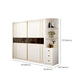 White Wardrobe Closet Engineered Wood Wardrobe Armoire with Garment Rod