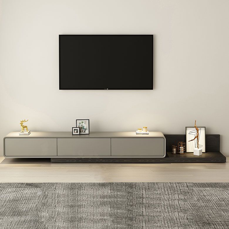 Console TV TV 3-Drawer Stand TV regolabile, 16,5 "D x 11,5" H