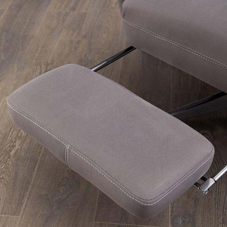 Fauteuil de direction moderne sans bras, repose-pieds inclus, chaise de direction pour le bureau