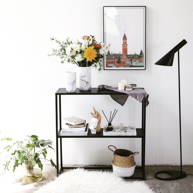 31.5" Tall 1-shelf Console Sofa Table Iron Modern Accent Table