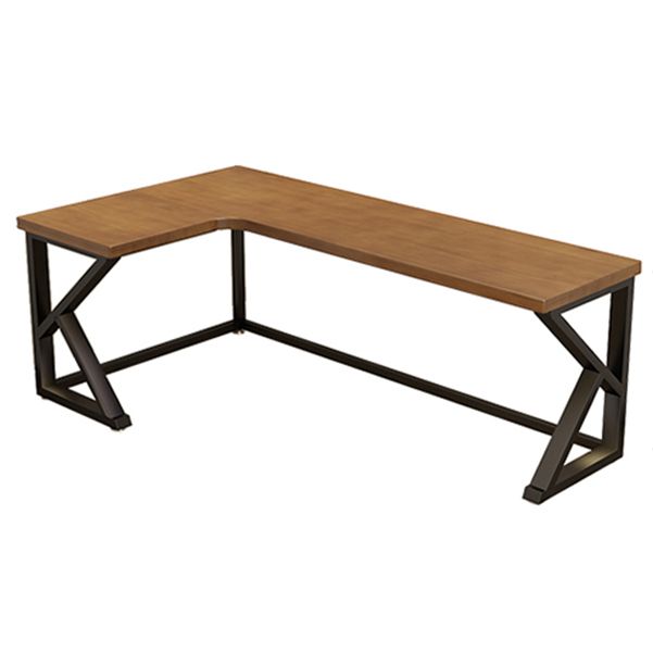 Scrivania di scrittura a casa contemporanea scrivania in legno massiccio con gambe