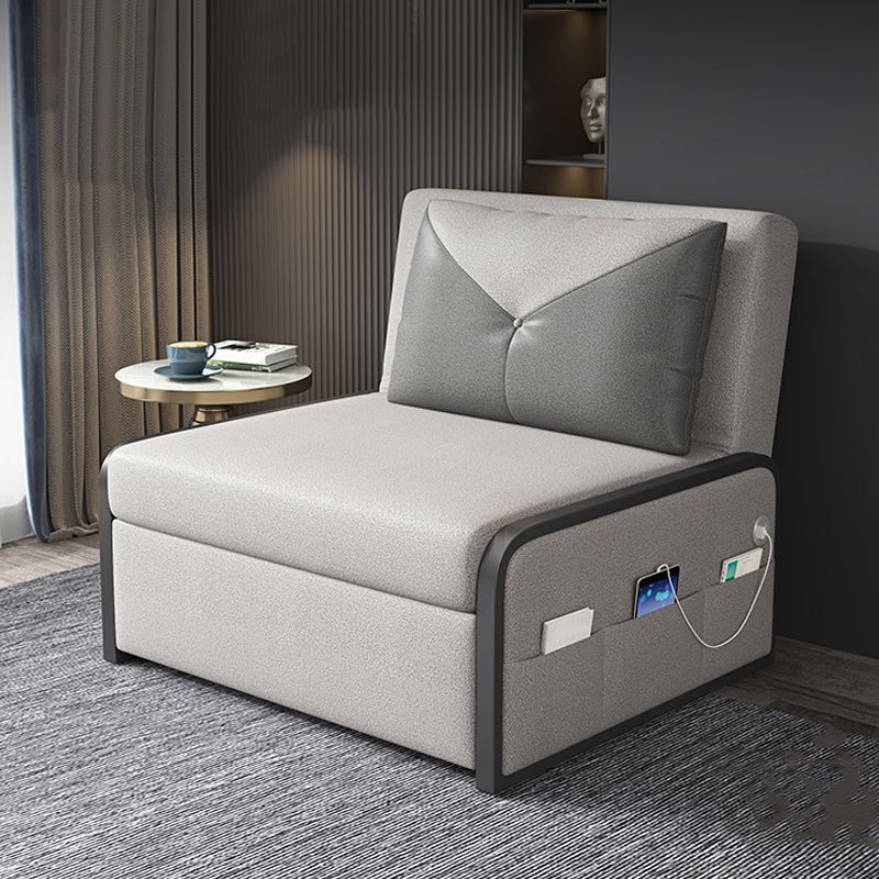 Faux Lederfärbung widerstandsfähiger zeitgenössischer armloser Bettsofa Couch