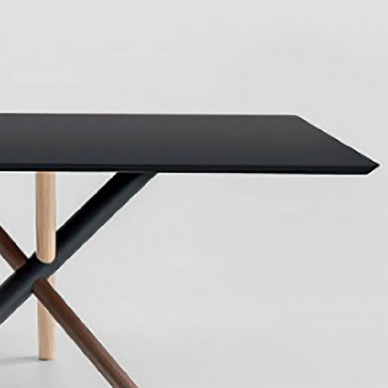 Escritorio rectangular de la oficina en casa escritura de estilo de madera estilo industrial